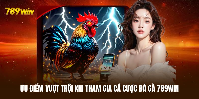 Ưu điểm lớn nhất khi tham gia cá cược đá gà 789WIN